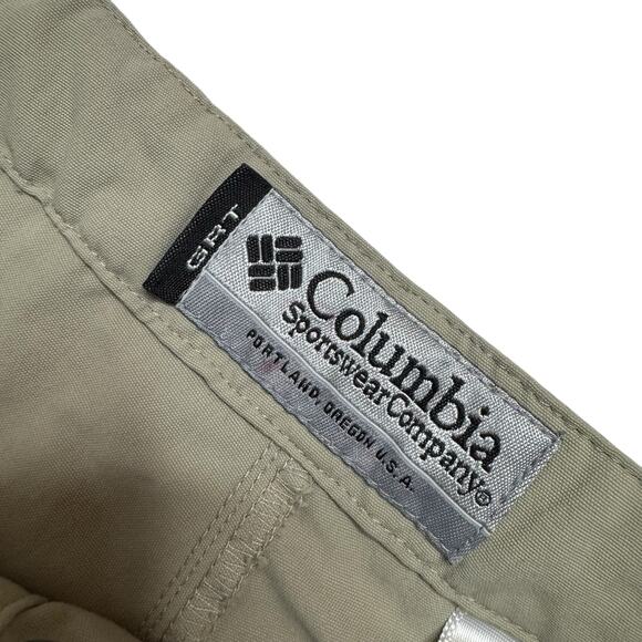 COLUMBIA GRT Womens Lightweight Hiking Cargo Pants Tan Size 10 Belt Straight Leg - Picture 5 of 9